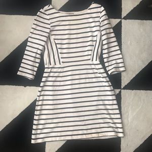 Gap Black and White Stripped Dress